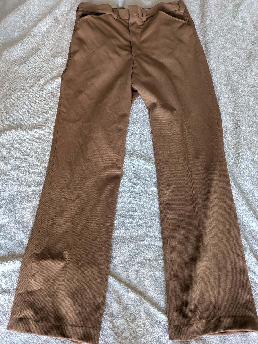 Vintage Men's 70s Polyester Pants 34x32